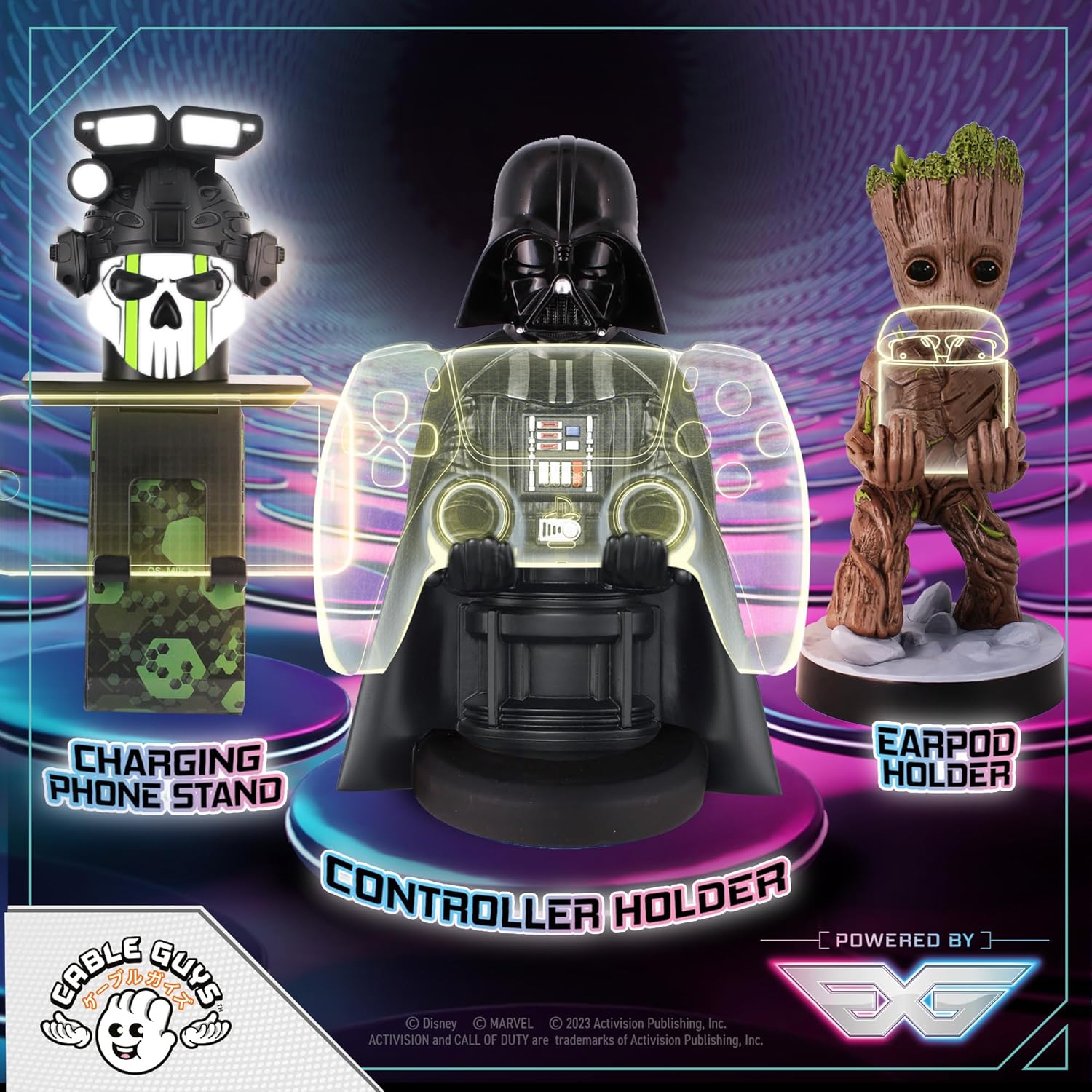Support Dark Vador Star Wars Cable Guys pour manette ou smartphone, 20 cm – Image 7