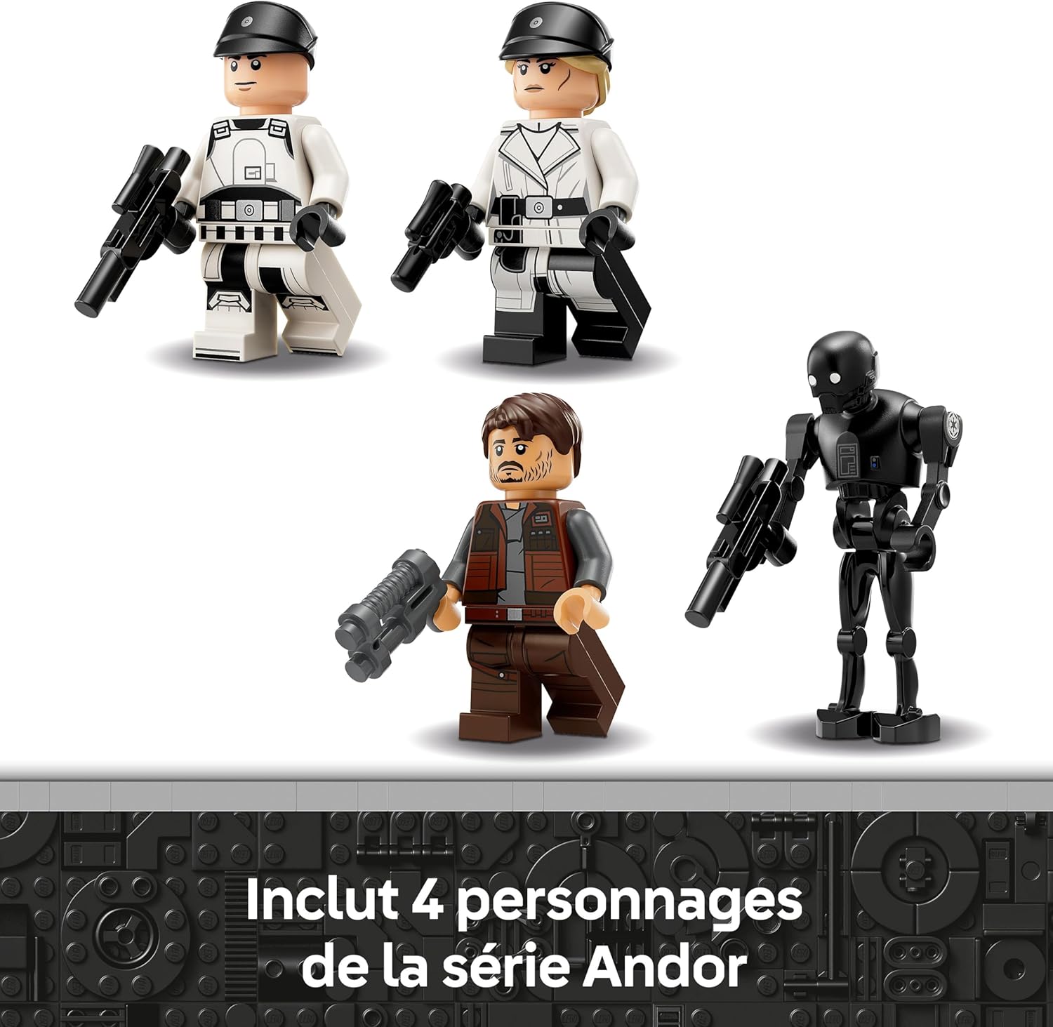 LEGO Star Wars Andor U-Wing de l’Alliance Rebelle avec ailes articulées et K-2SO 75399 – Image 6