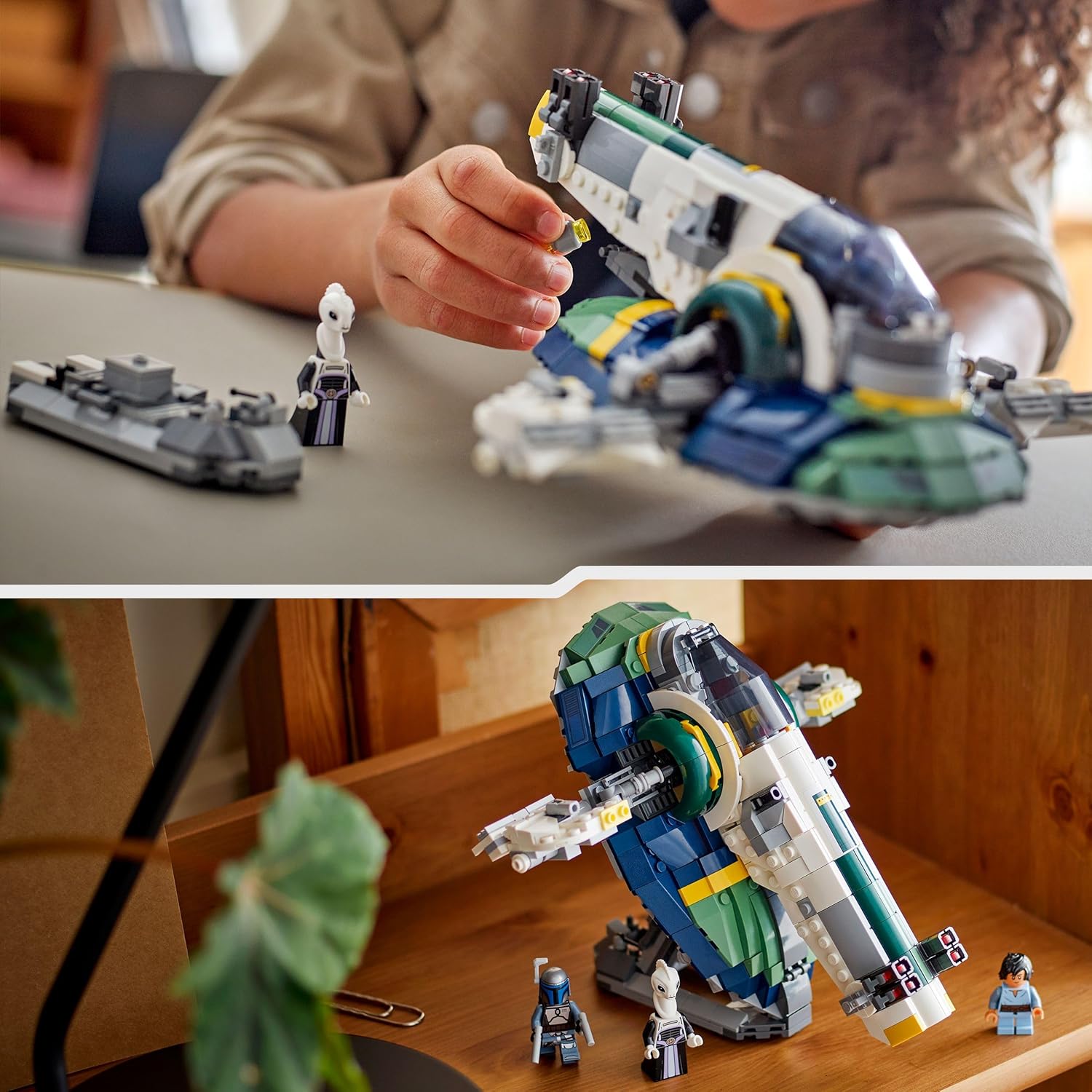 LEGO Star Wars 75433 Vaisseau de Jango Fett avec ailes rotatives et 3 minifigurines – Image 5