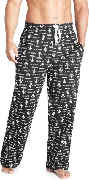 Pantalon de pyjama homme The Mandalorian Star Wars, fluide