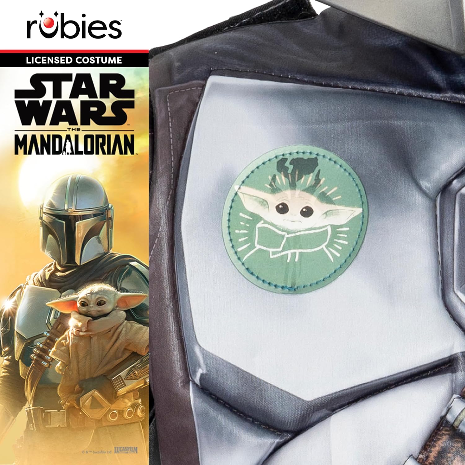 Déguisement enfant Star Wars The Mandalorian avec masque 1/2 – Image 5