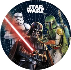 8 assiettes en papier Galaxy Star Wars 23 cm