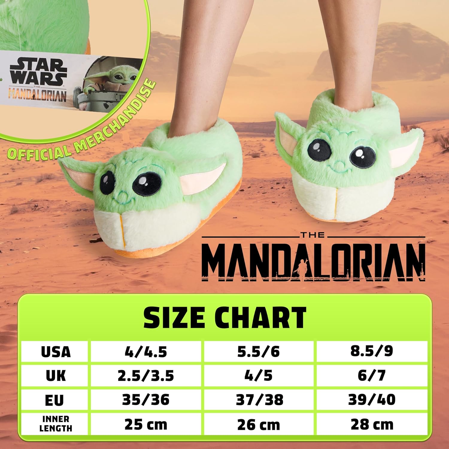 Chaussons peluche femme Disney Baby Yoda pour adulte – Image 6
