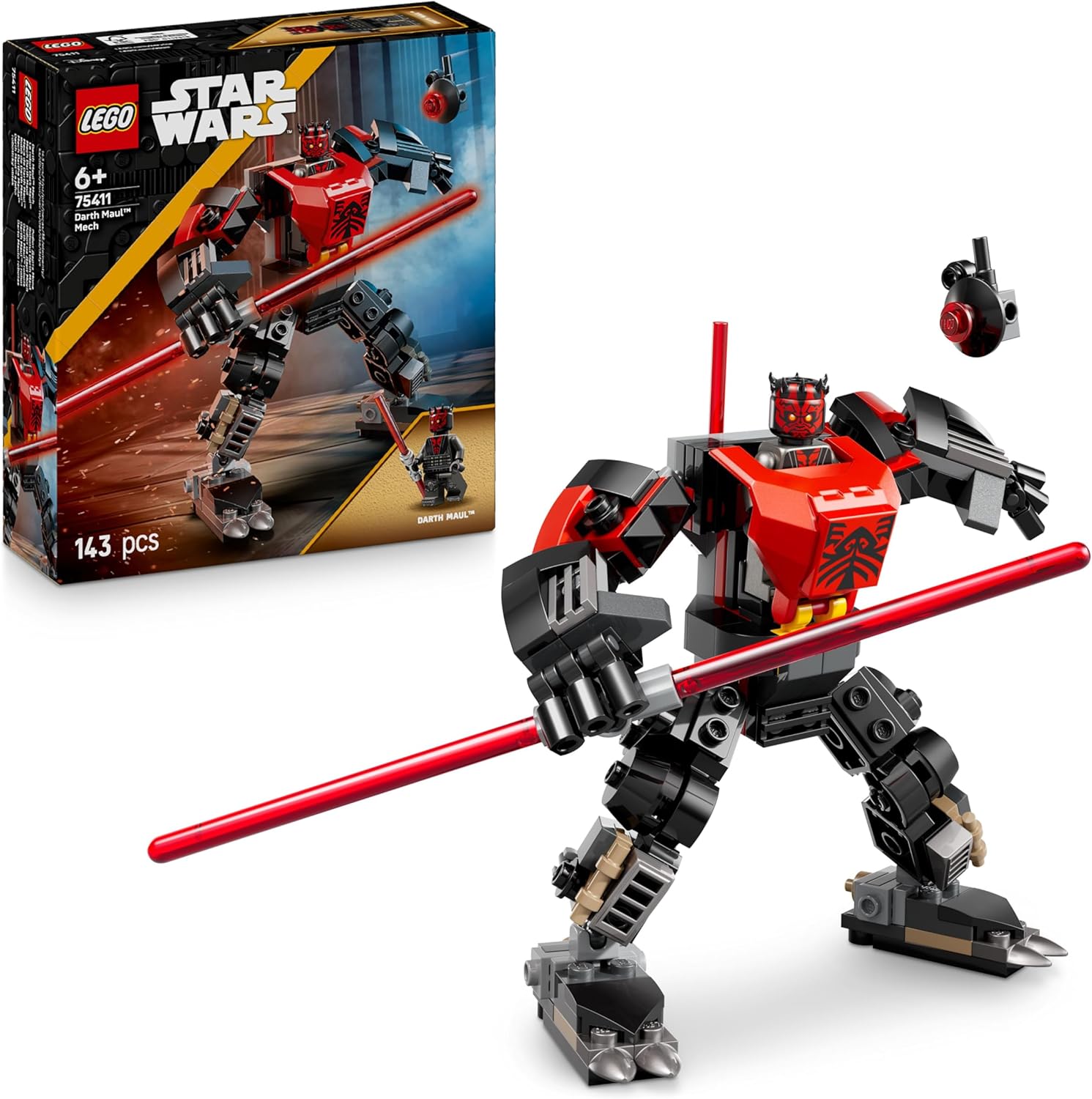 LEGO Star Wars 75411 Robot Dark Maul avec minifigurine
