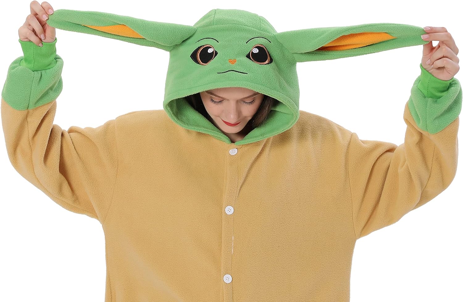 Kigurumi Star Wars Yoda adulte en polaire – Image 8