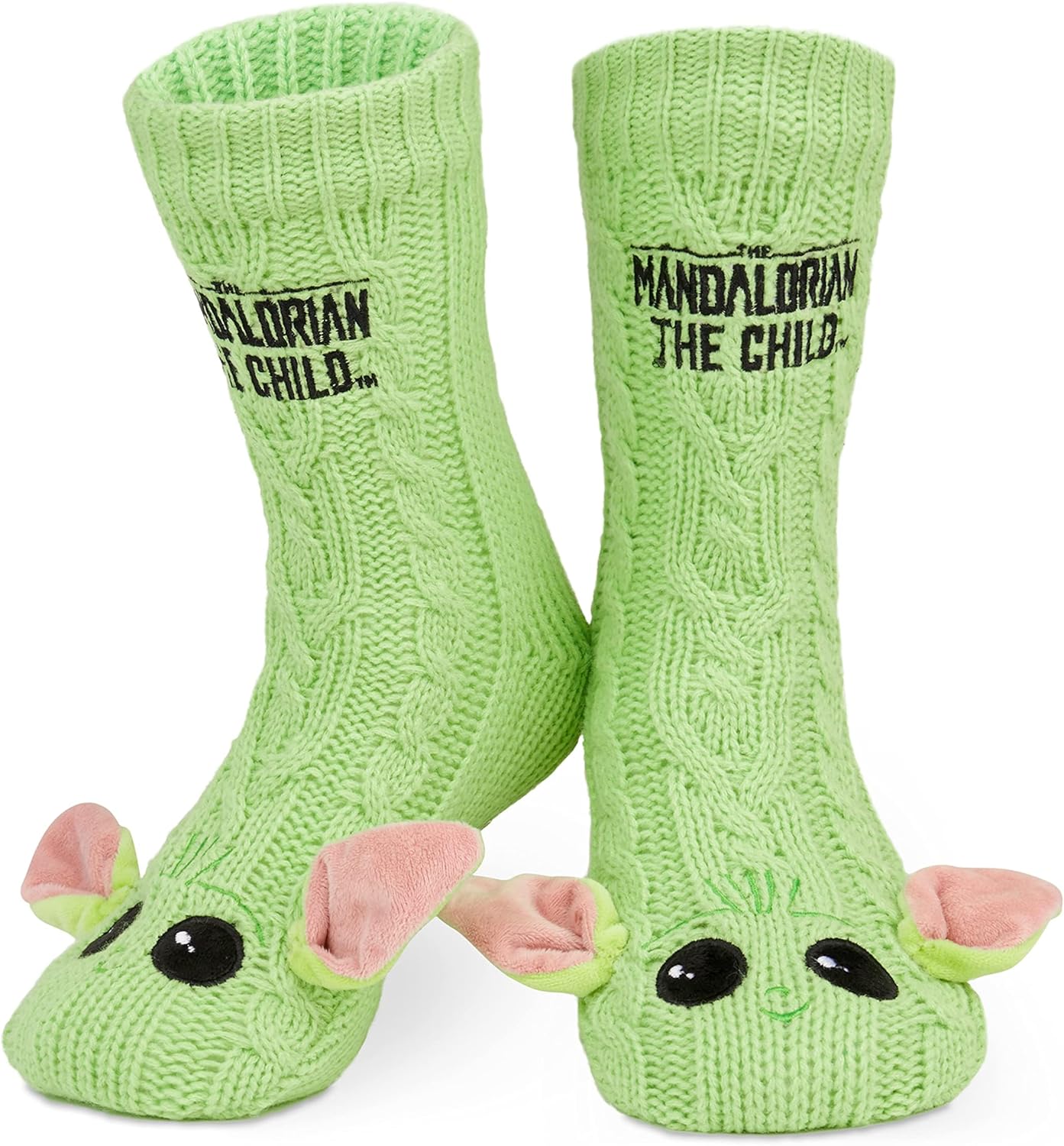 Chausson-chaussette homme The Mandalorian vert, Baby Yoda