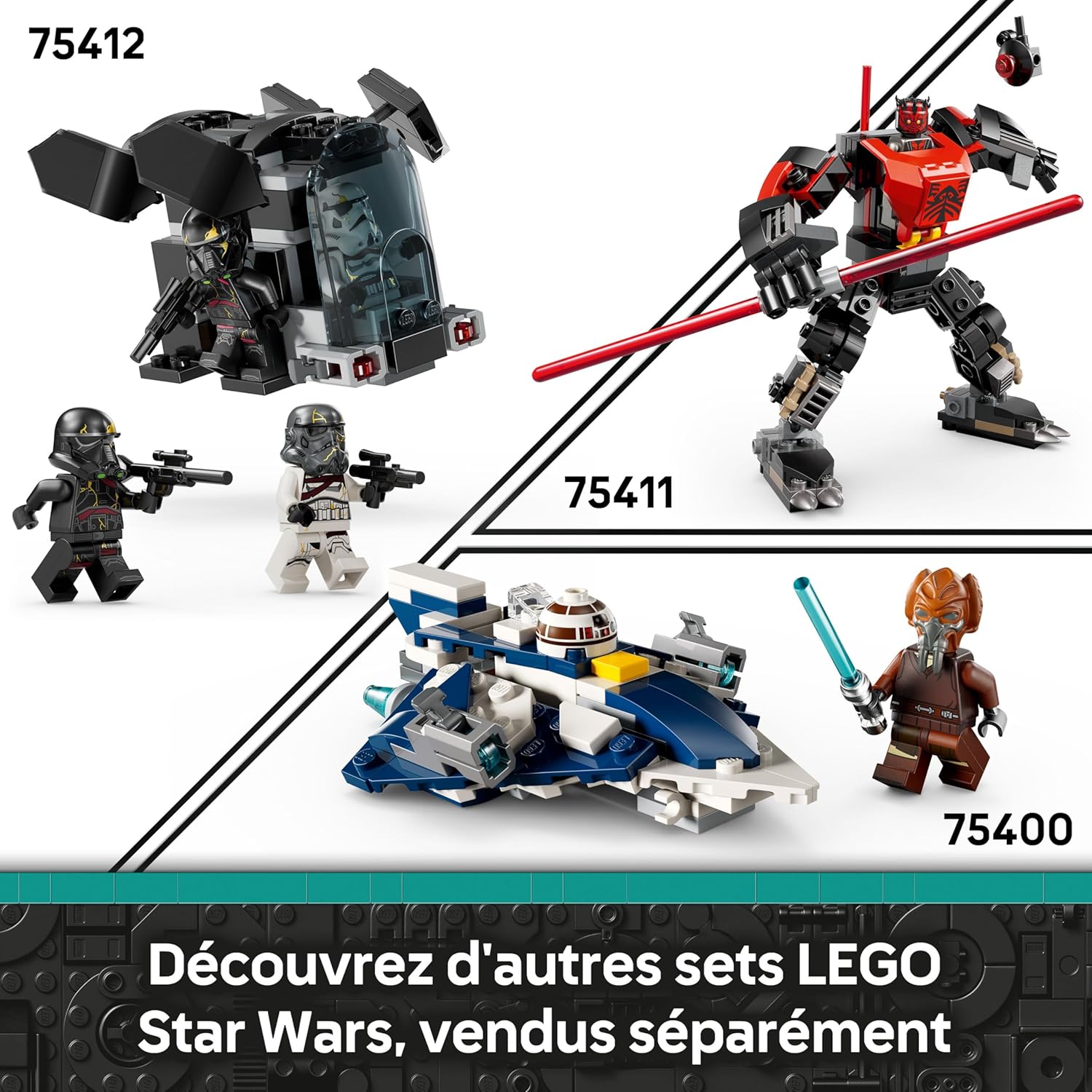 LEGO Star Wars Ahsoka 75412, transporteur Death Troopers contre Night Troopers avec 4 minifigurines – Image 7