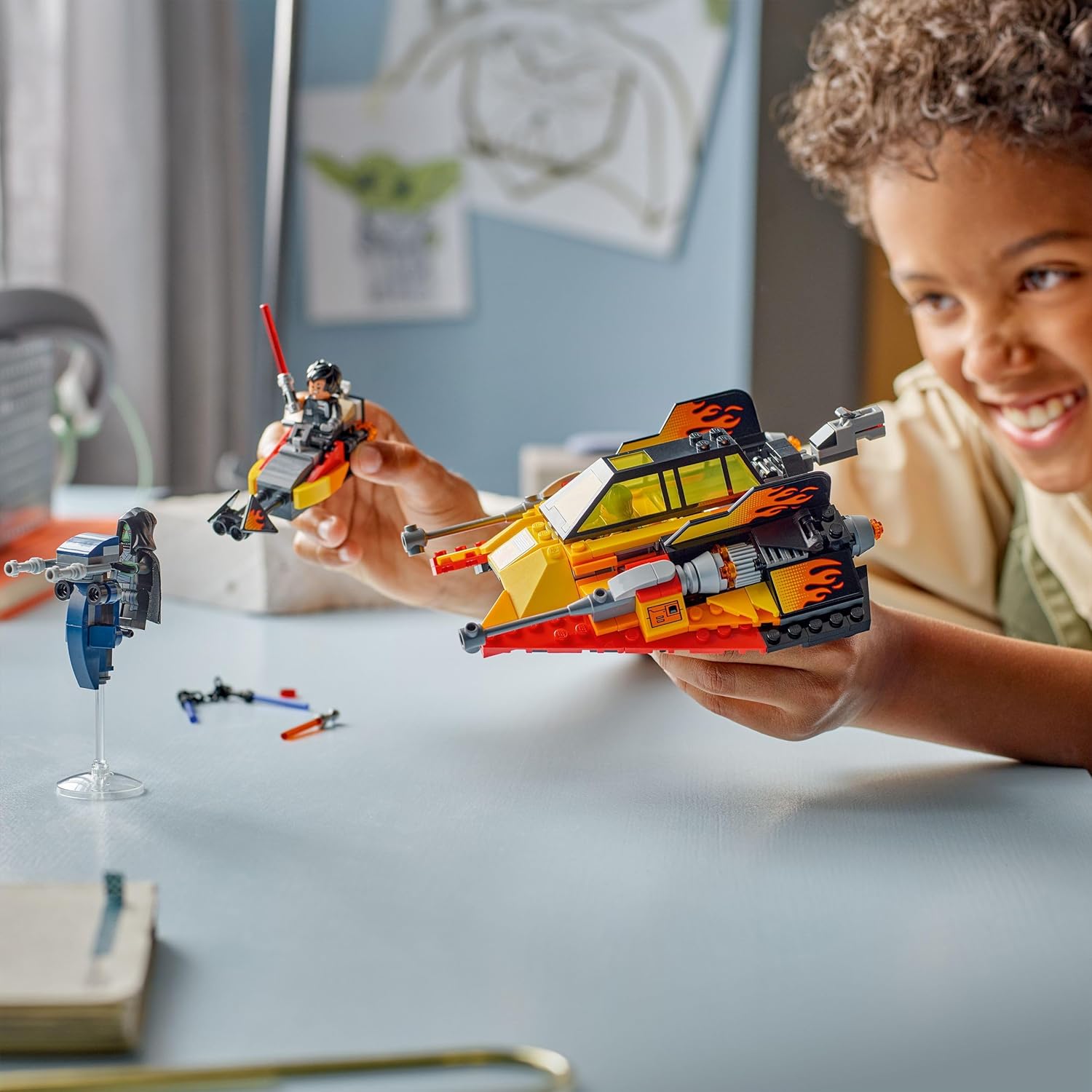LEGO Star Wars 75414 Le Snowspeeder en flammes avec 3 minifigurines – Image 6