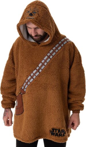 Star Wars couverture à capuche Chewbacca doublé Sherpa taille unique