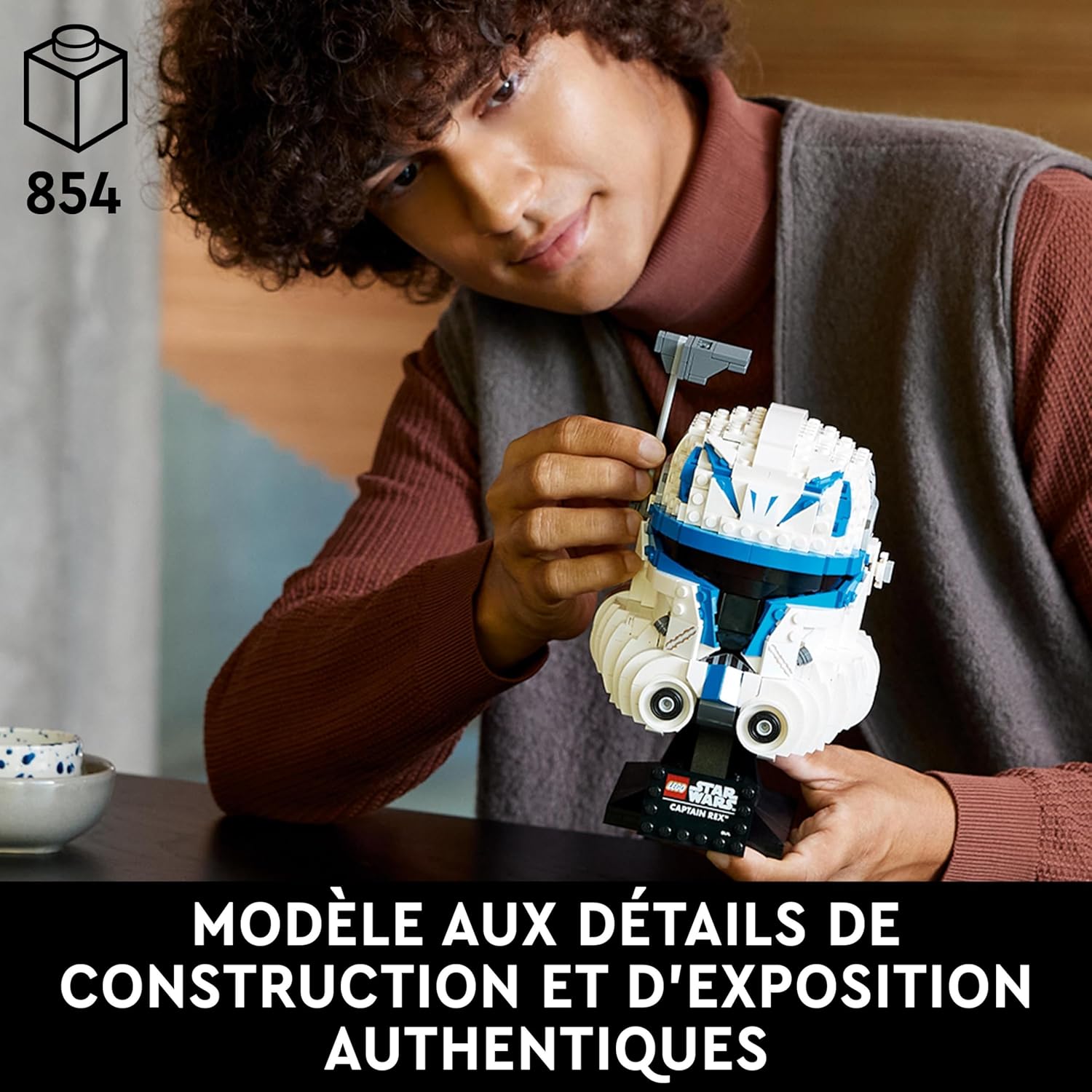 Casque LEGO Star Wars 75349 du Capitaine Rex, légion 501 – Image 2