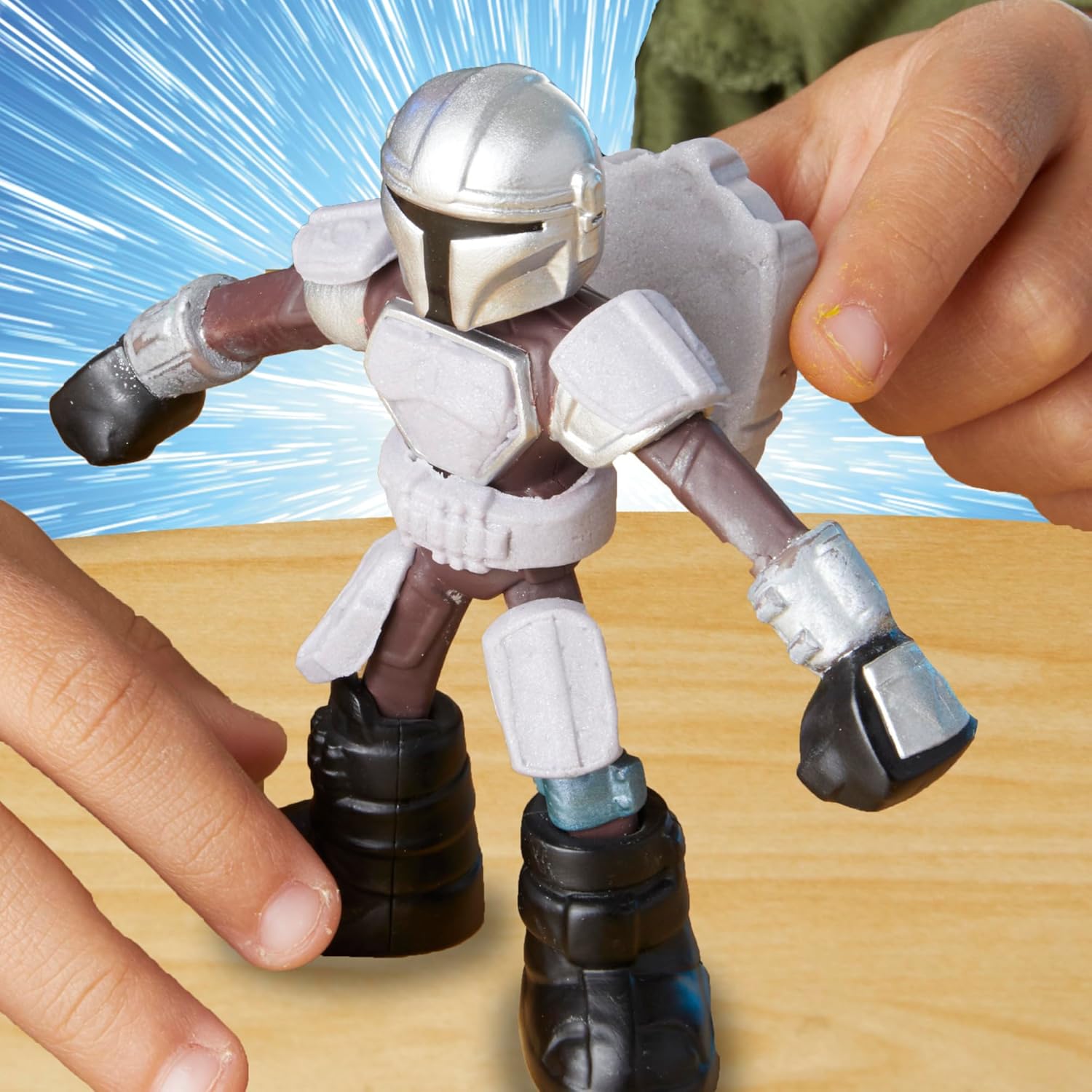 Coffret Play-Doh Star Wars The Mandalorian avec speeder catapulte et 2 figurines – Image 8