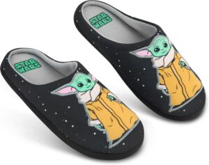 Chaussons mules homme Disney Star Wars Baby Yoda avec semelle en caoutchouc