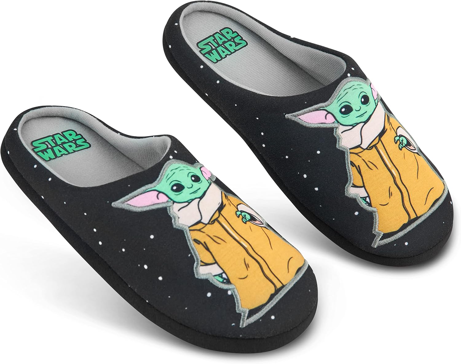 Chaussons mules homme Disney Star Wars Baby Yoda avec semelle en caoutchouc