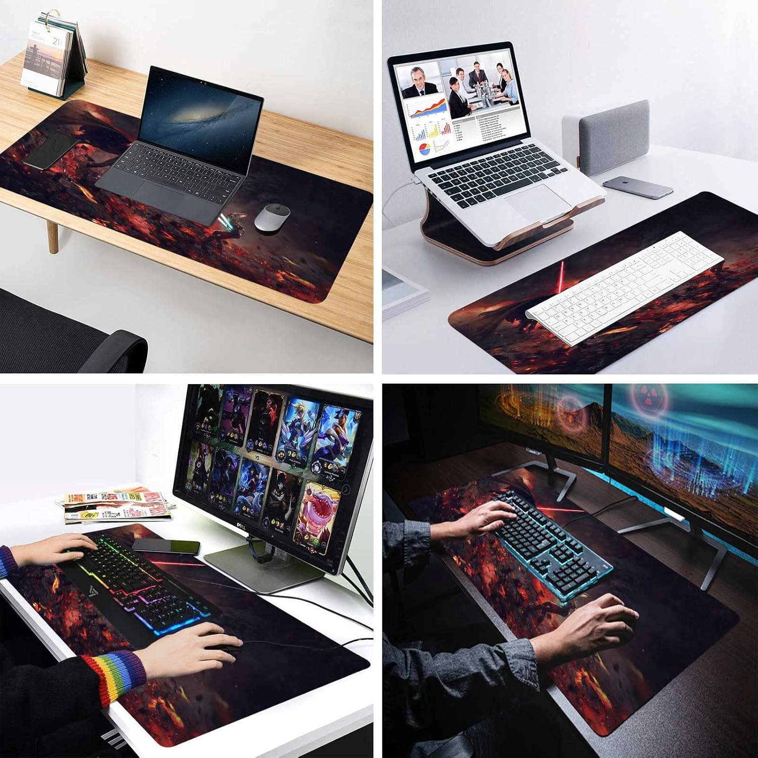 Tapis de souris XXL Star Wars Ahsoka Tano vs Vador, 80 x 40 cm – Image 6