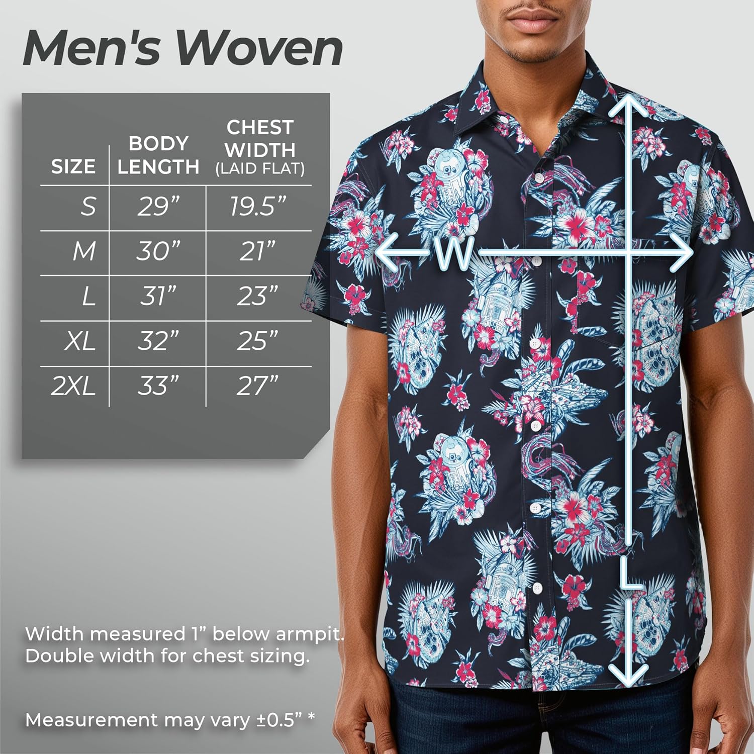 Chemise homme Star Wars à manches courtes imprimé R2-D2 – Image 5