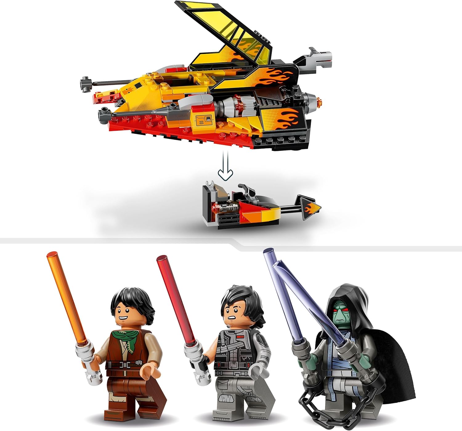 LEGO Star Wars 75414 Le Snowspeeder en flammes avec 3 minifigurines – Image 4