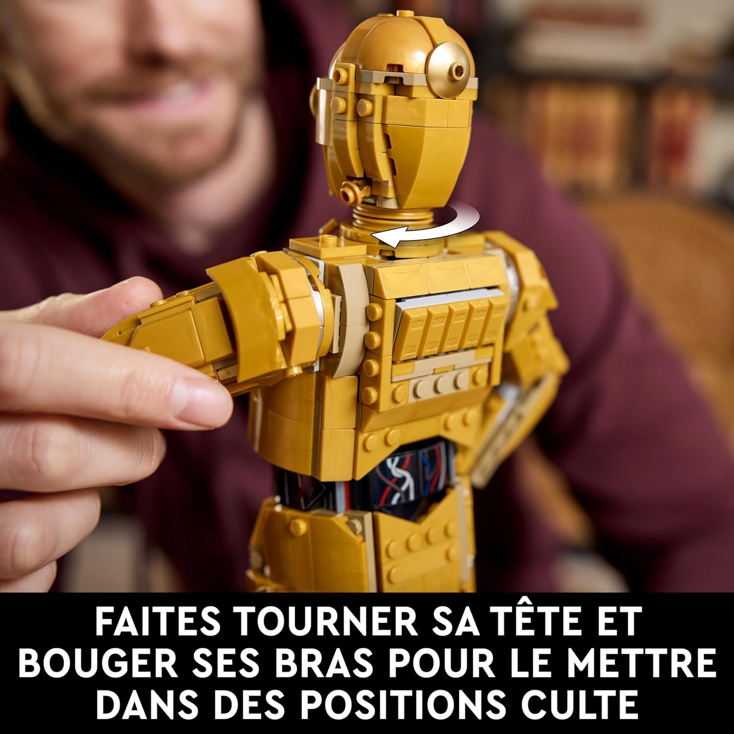 C-3PO LEGO Star Wars 75398 avec présentoir et minifigurine – Image 3