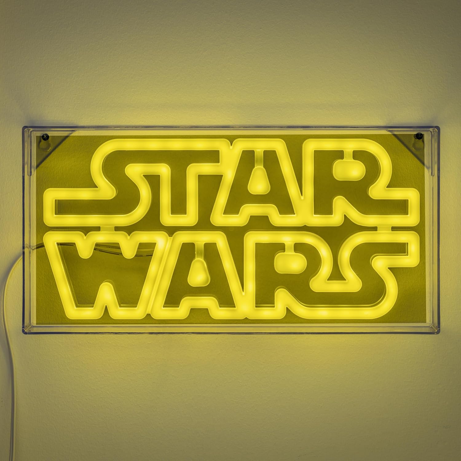 Lampe néon LED Star Wars jaune, autonome ou murale – Image 4