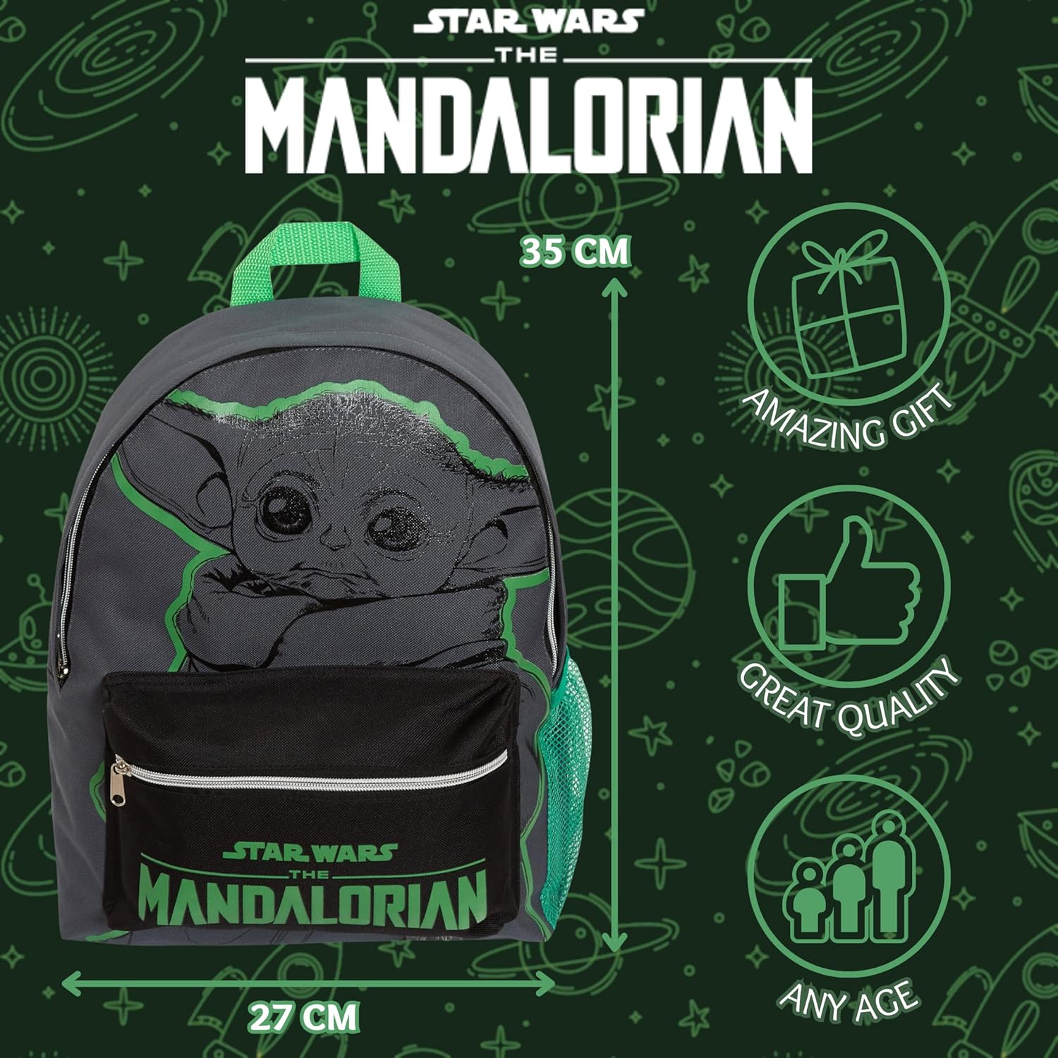 Sac à dos Grogu The Mandalorian Star Wars gris/noir – Image 5