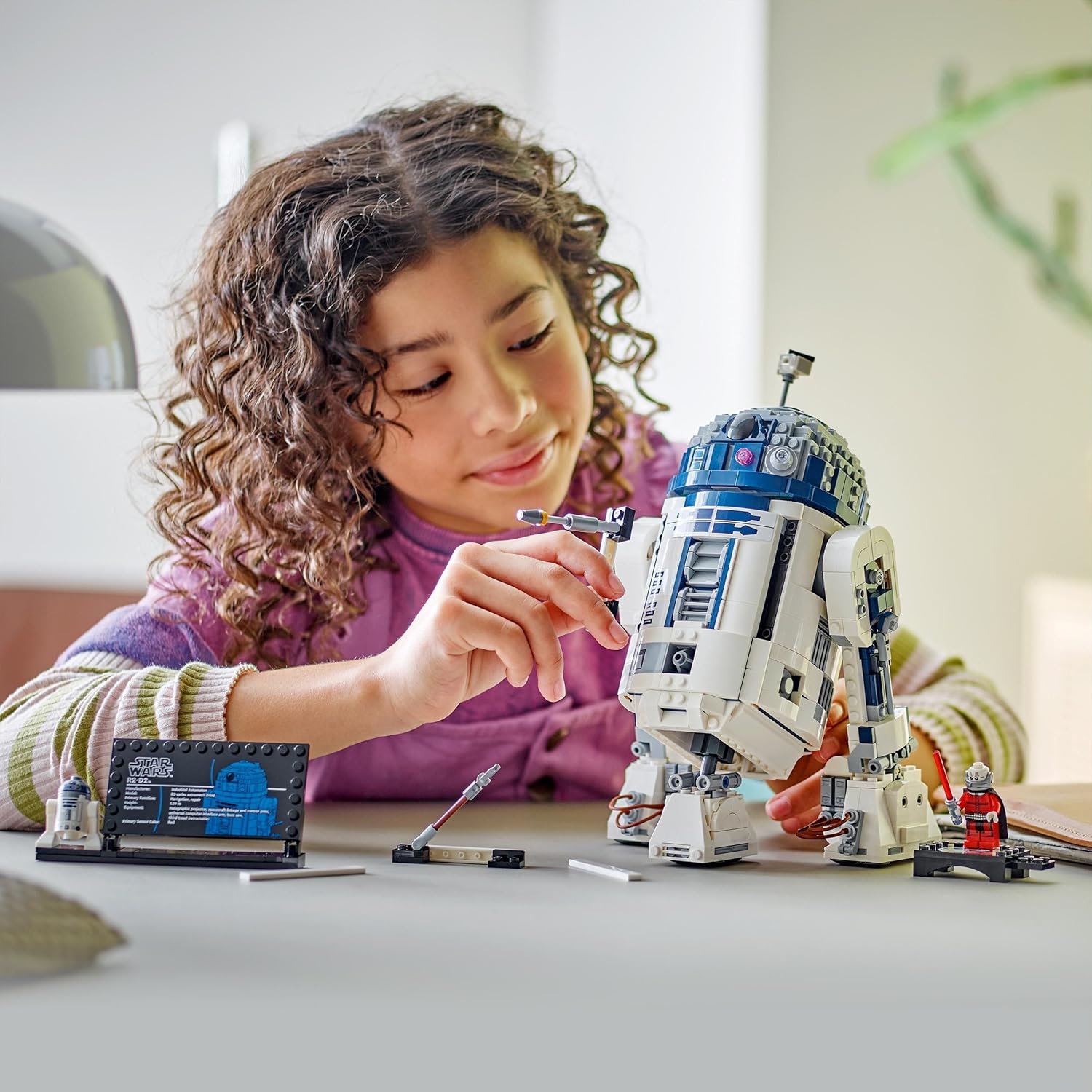 R2-D2 LEGO Star Wars 75379 avec tête rotative et Dark Malak – Image 7