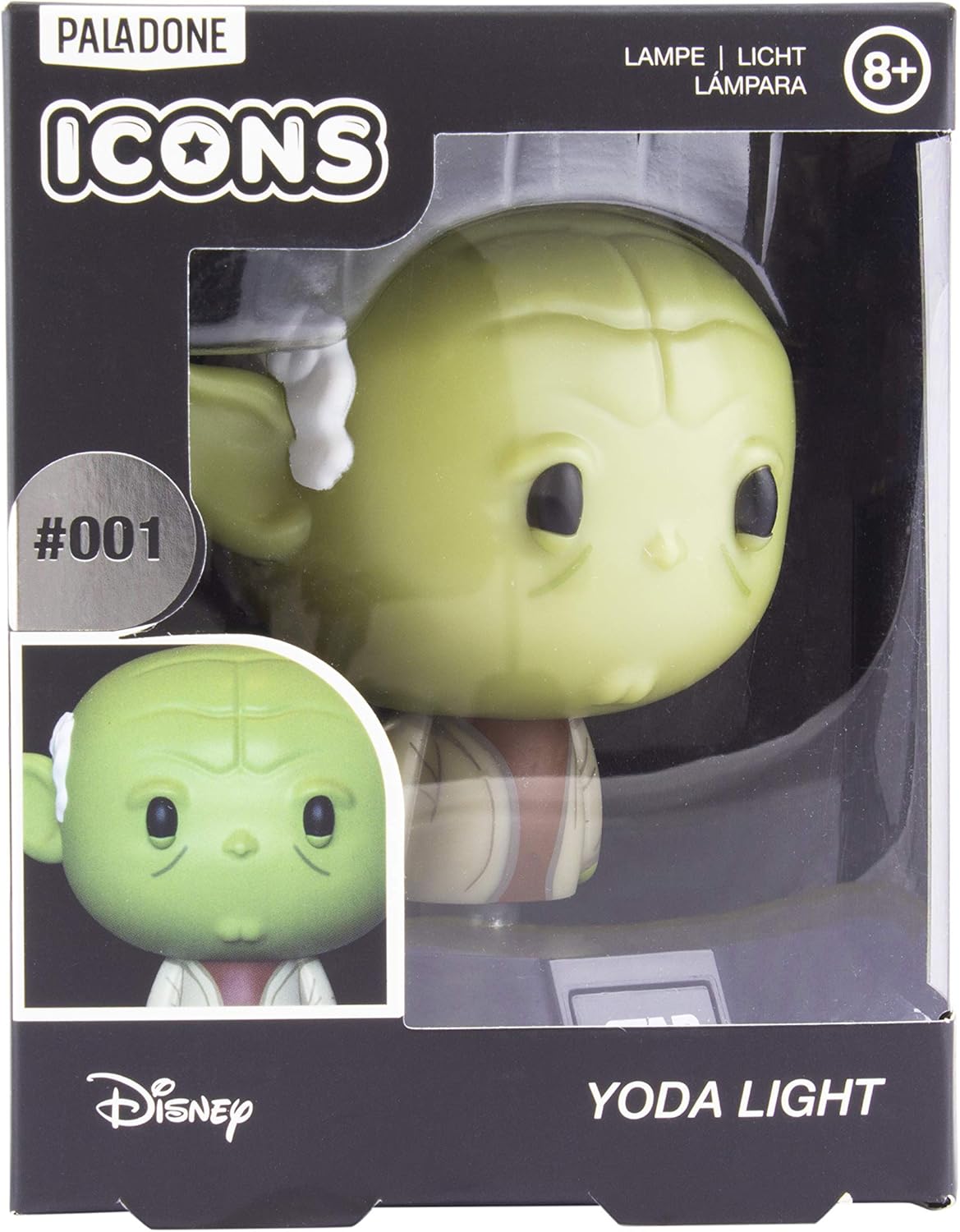 Veilleuse Yoda Star Wars Icon Paladone 10 cm vert – Image 4