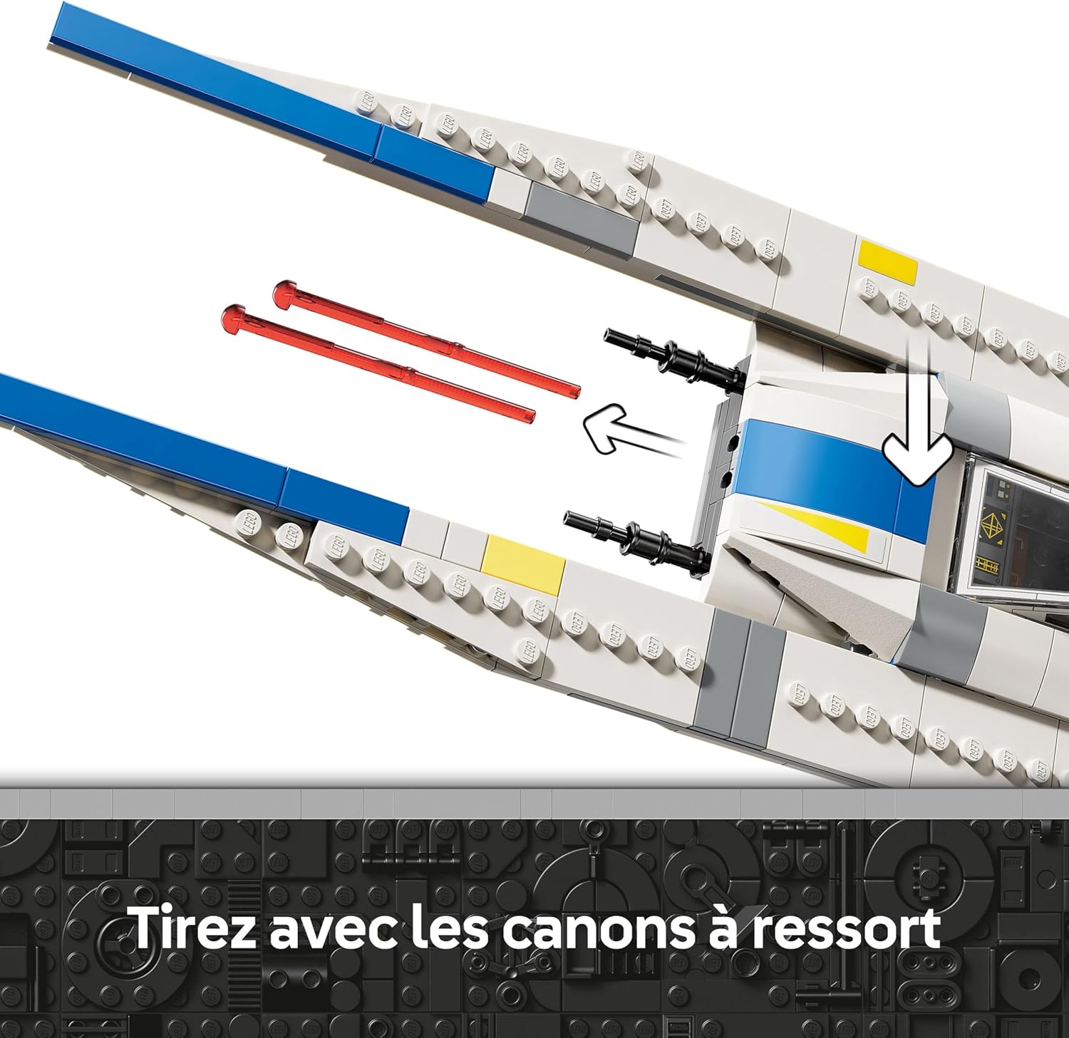 LEGO Star Wars Andor U-Wing de l’Alliance Rebelle avec ailes articulées et K-2SO 75399 – Image 5
