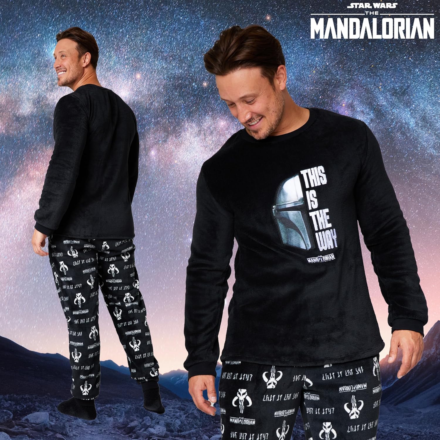 Pyjama homme polaire Disney The Mandalorian avec chaussettes – Image 4