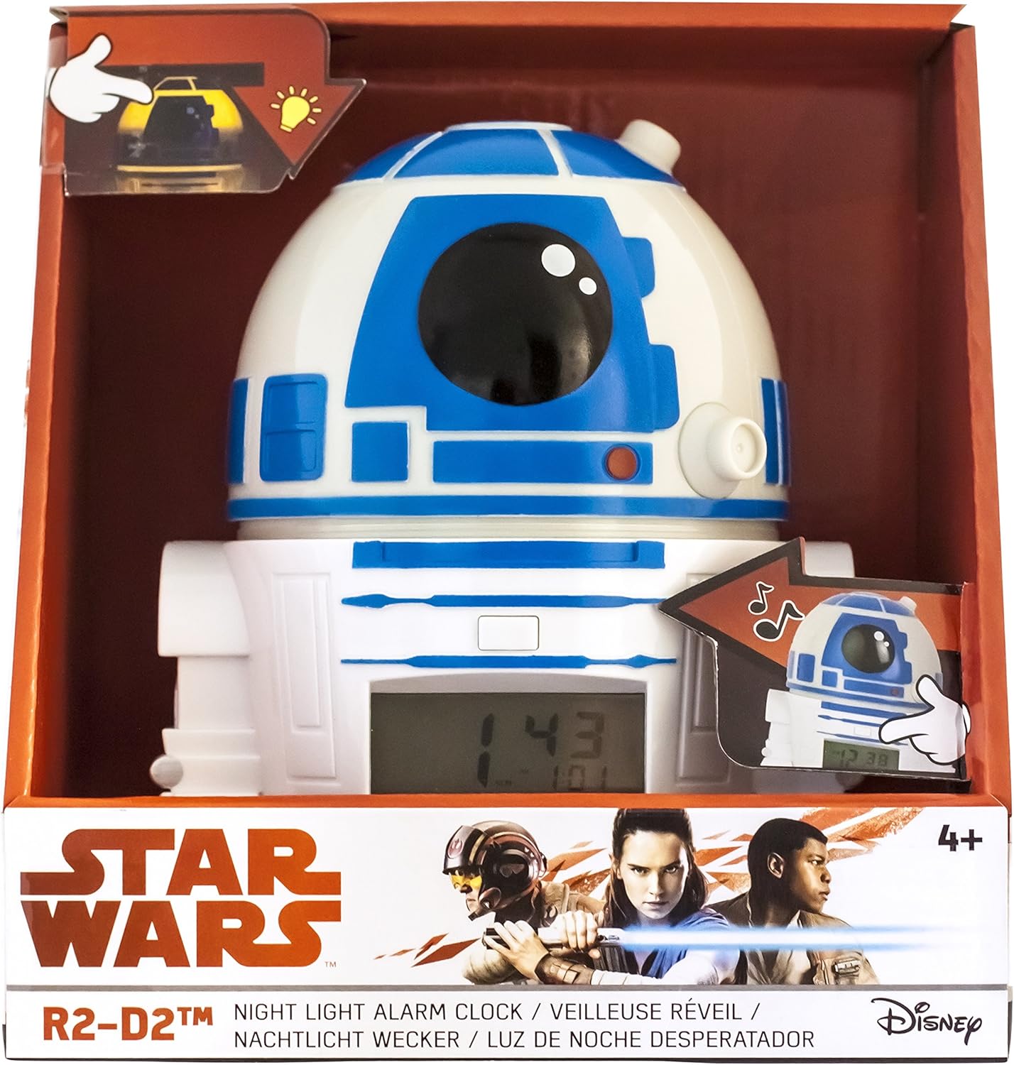 Réveil veilleuse R2D2 Star Wars BulbBotz avec écran LCD – Image 6