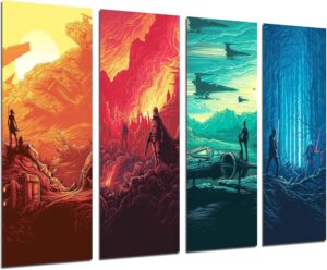 Tableaux photographiques Star Wars sur bois 131 x 62 cm