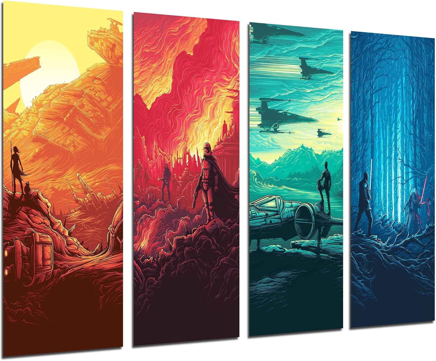 Tableaux photographiques Star Wars sur bois 131 x 62 cm