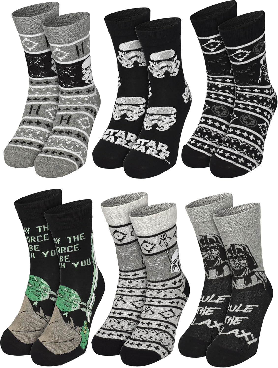 Calendrier de l’Avent Star Wars 12 paires de chaussettes homme taille 40-45 – Image 4