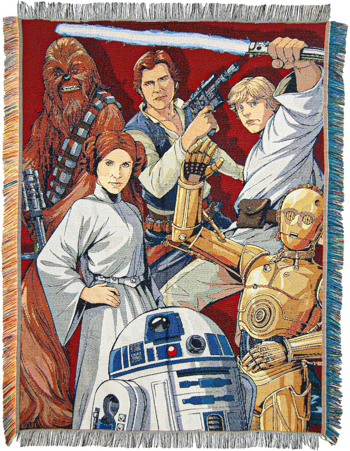 Plaid Star Wars Forces Rebelles tissé 48 x 60 Inches