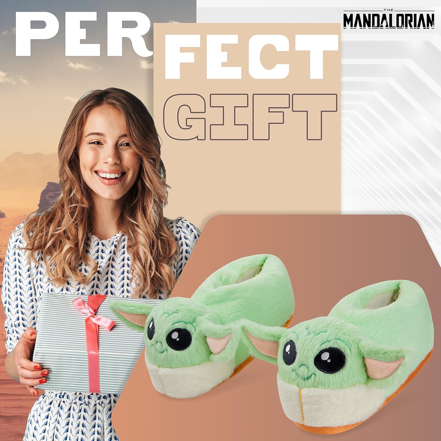 Chaussons peluche femme Disney Baby Yoda pour adulte – Image 3