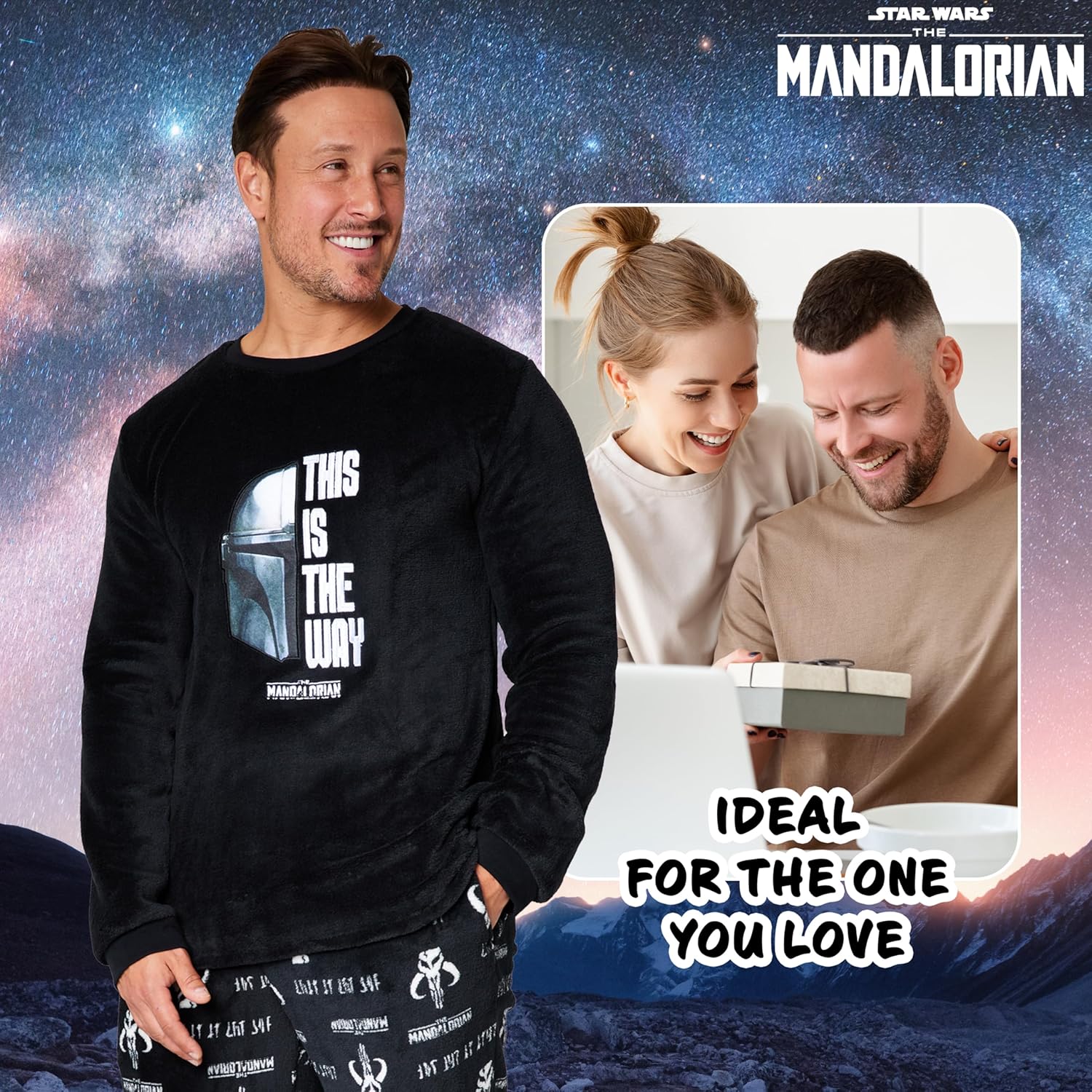 Pyjama homme polaire Disney The Mandalorian avec chaussettes – Image 2