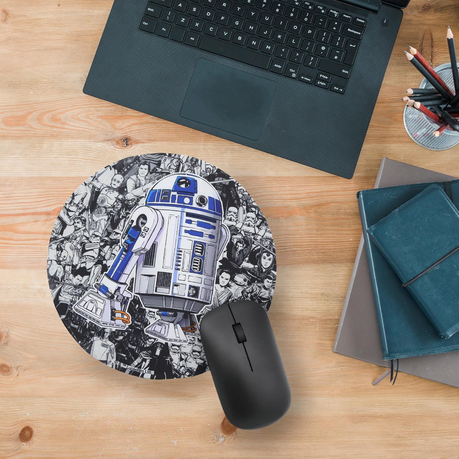 Tapis de souris rond R2D2 Disney Star Wars en fibre extrafine – Image 5
