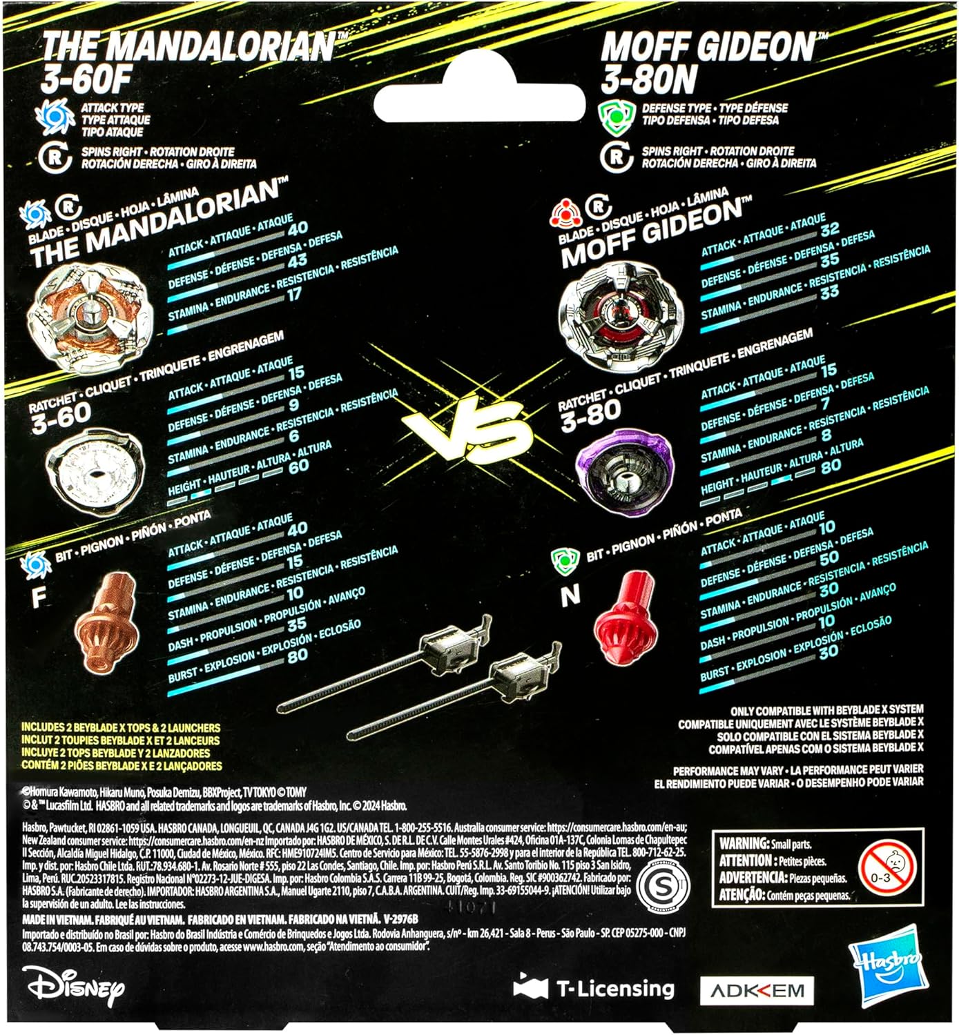 Multipack Beyblade X Star Wars The Mandalorian vs Moff Gideon 3-60F et 3-80N – Image 5
