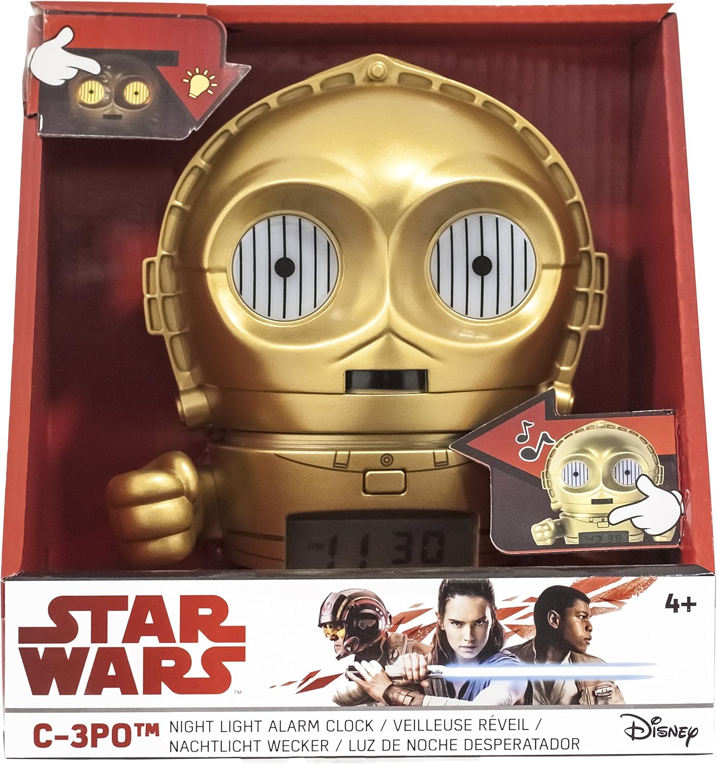 Réveil veilleuse C3PO Star Wars BulbBotz écran LCD 2021418 – Image 6