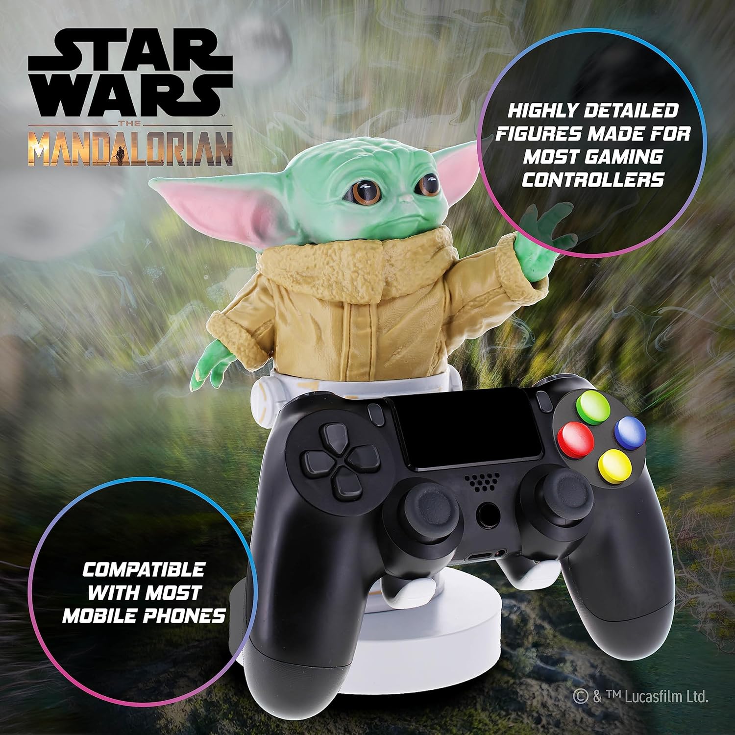 Support Grogu The Mandalorian Cableguys pour manette ou smartphone, Star Wars – Image 4
