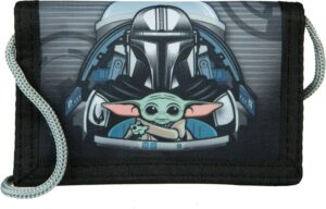 Portefeuille Star Wars enfant avec poche tour de cou 9 x 13 cm