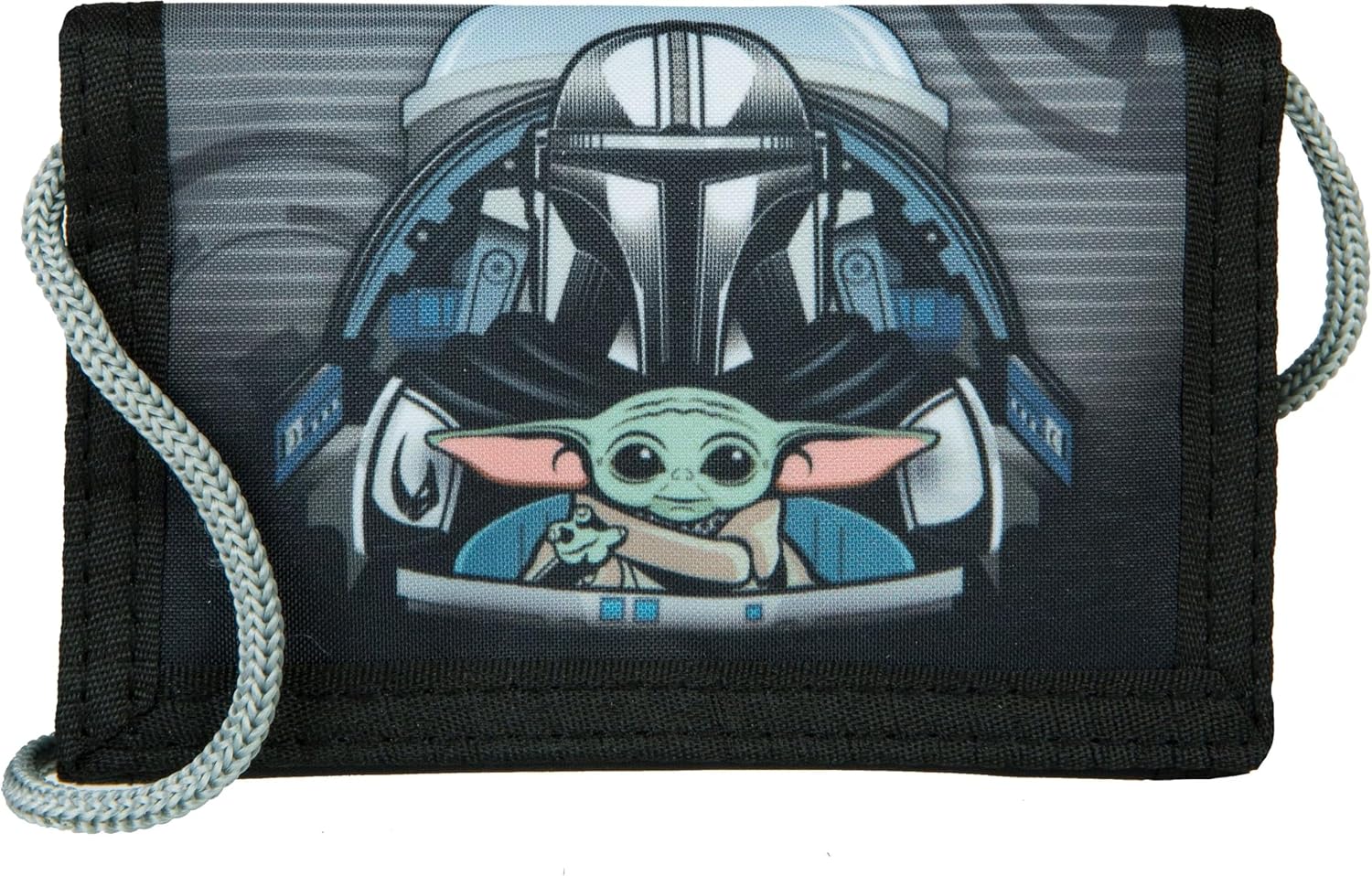 Portefeuille Star Wars enfant avec poche tour de cou 9 x 13 cm