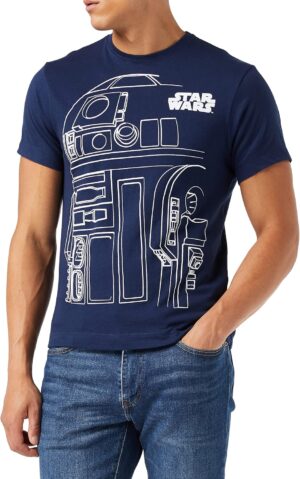 T-shirt Star Wars R2D2 Outline pour homme