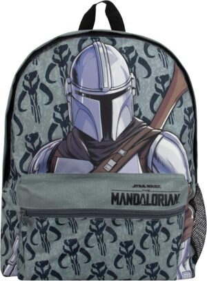 Sac à dos enfant Star Wars Mandalorian gris
