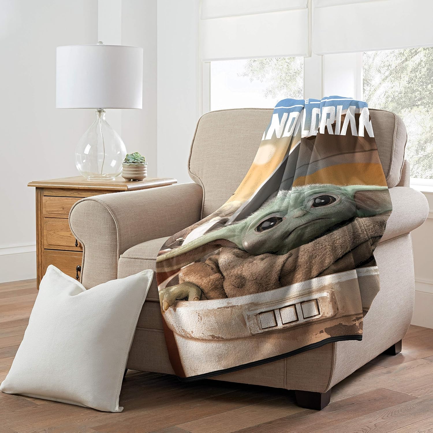 Couverture micro raschel Star Wars L'Enfant Est Arrivé 116,8 x 152,4 cm – Image 5