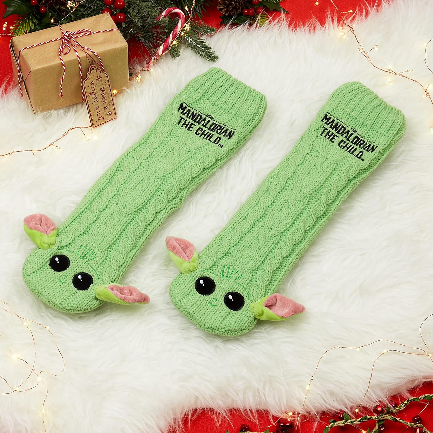 Chausson-chaussette homme The Mandalorian vert, Baby Yoda – Image 6