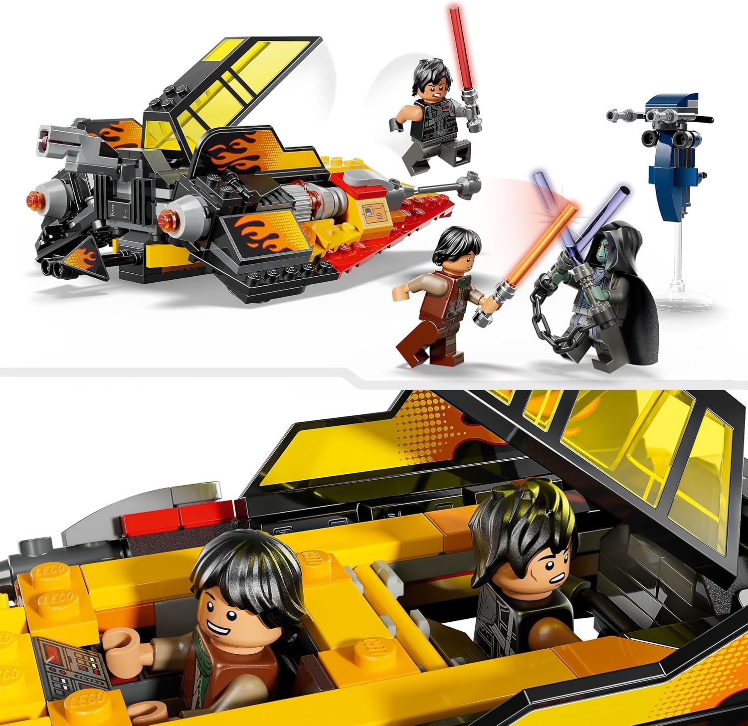 LEGO Star Wars 75414 Le Snowspeeder en flammes avec 3 minifigurines – Image 3