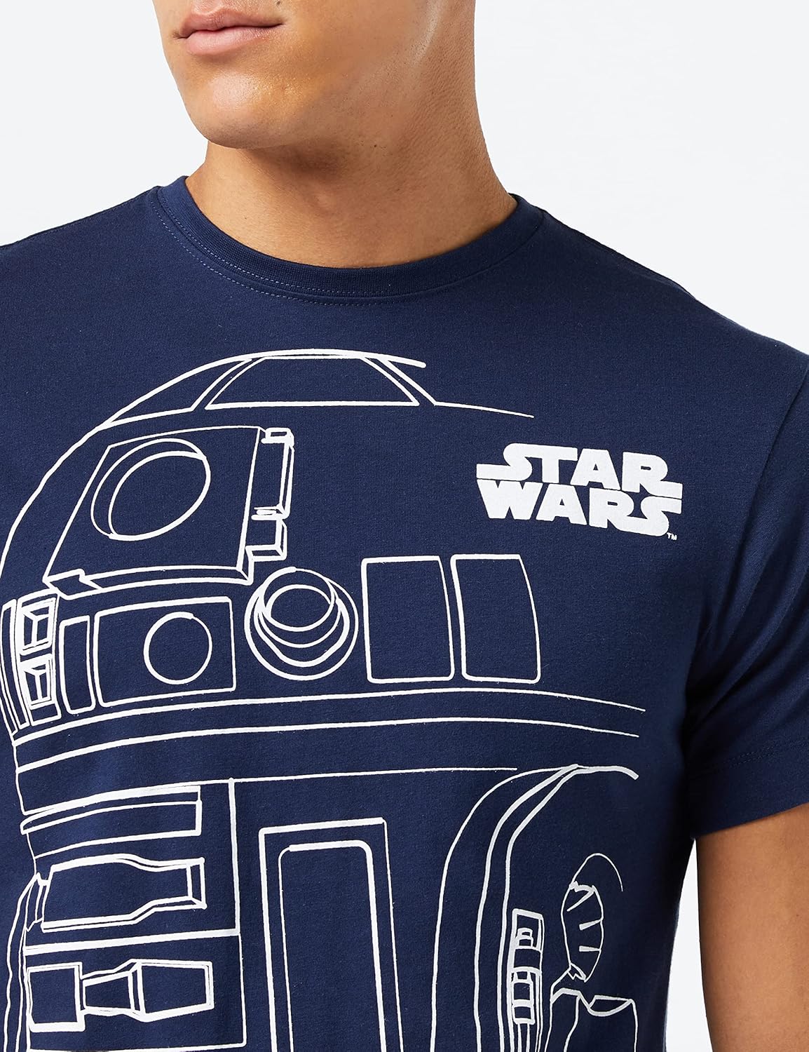 T-shirt Star Wars R2D2 Outline pour homme – Image 5