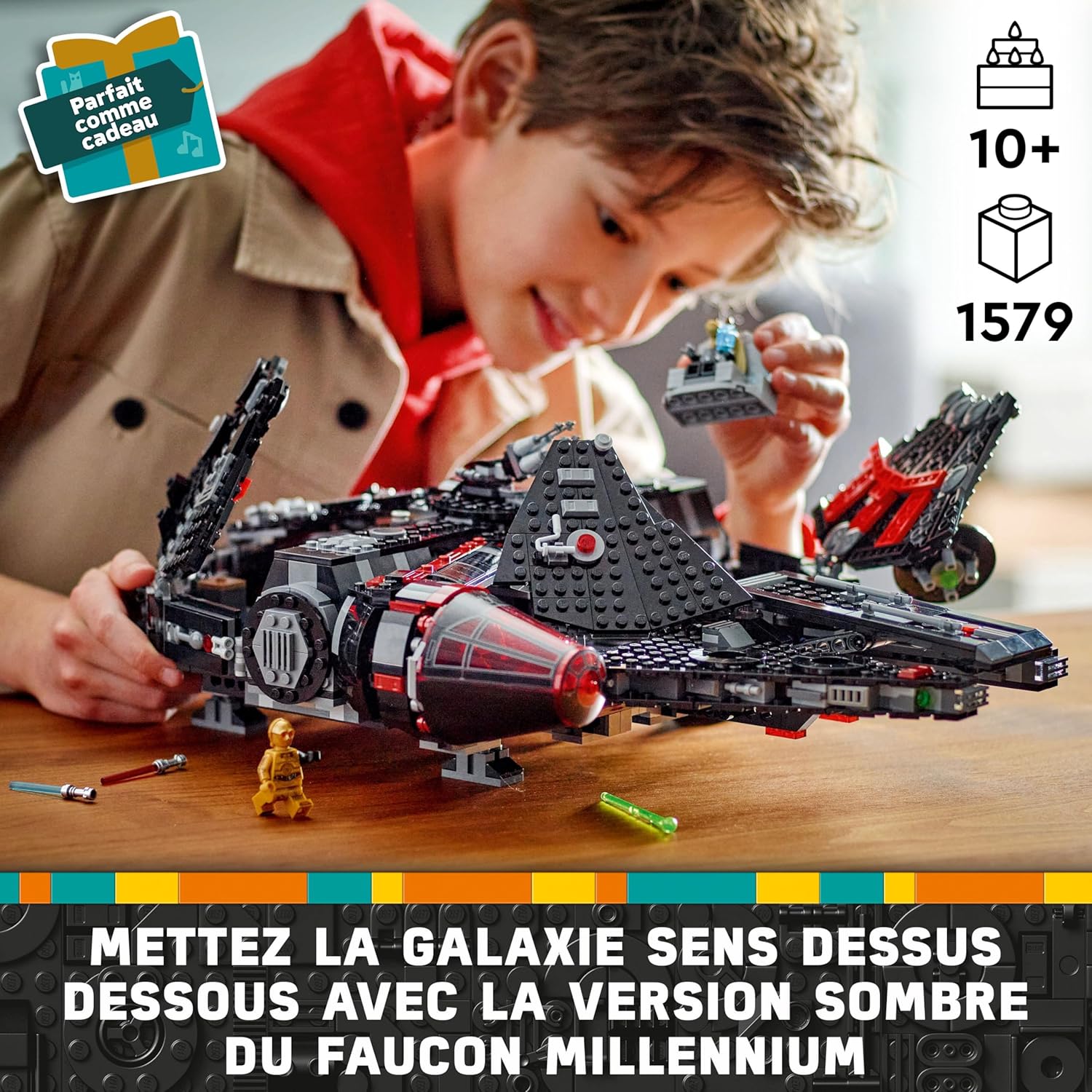 Le Faucon Noir LEGO Star Wars 75389 avec 6 minifigurines – Image 2