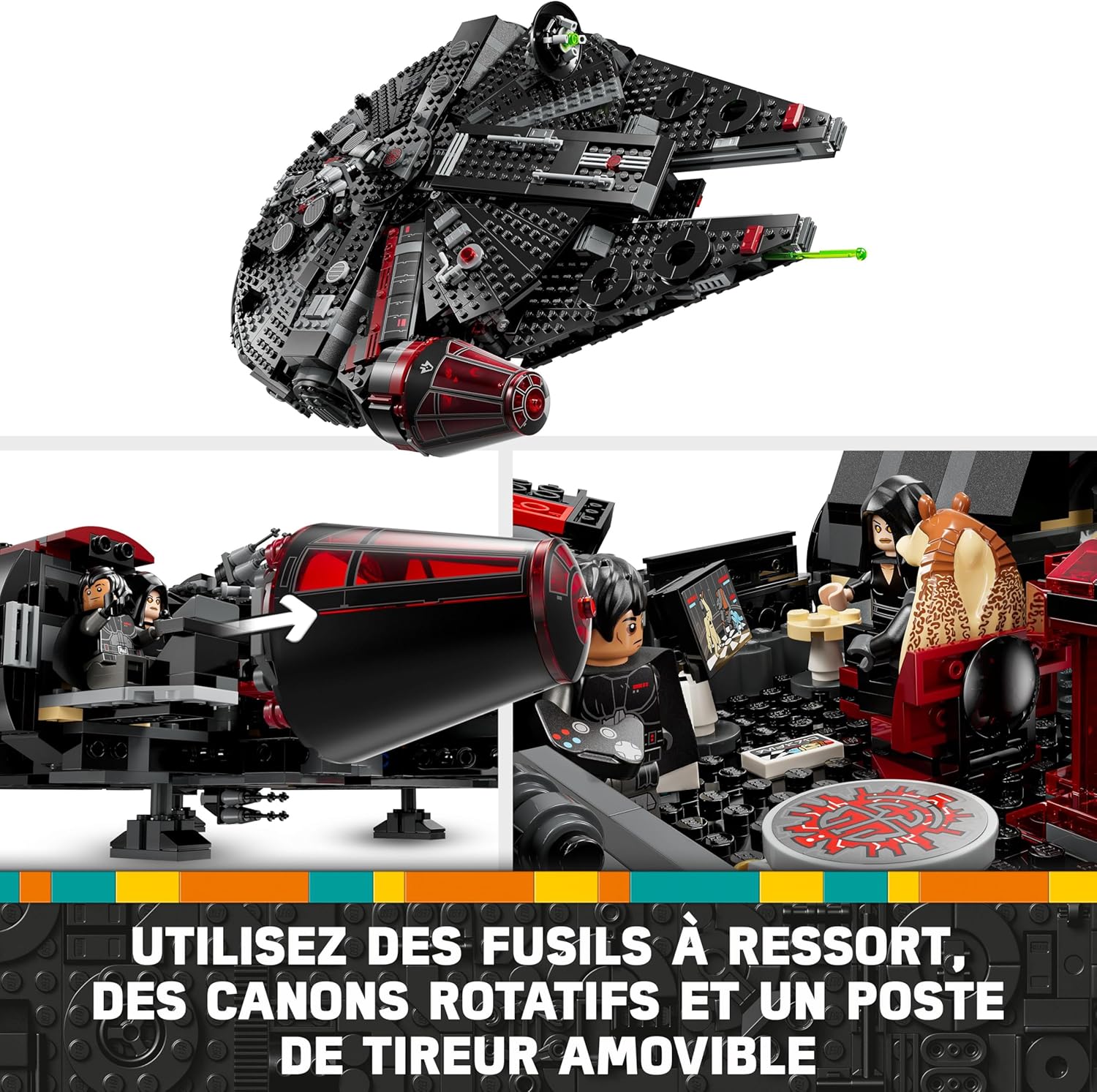 Le Faucon Noir LEGO Star Wars 75389 avec 6 minifigurines – Image 4