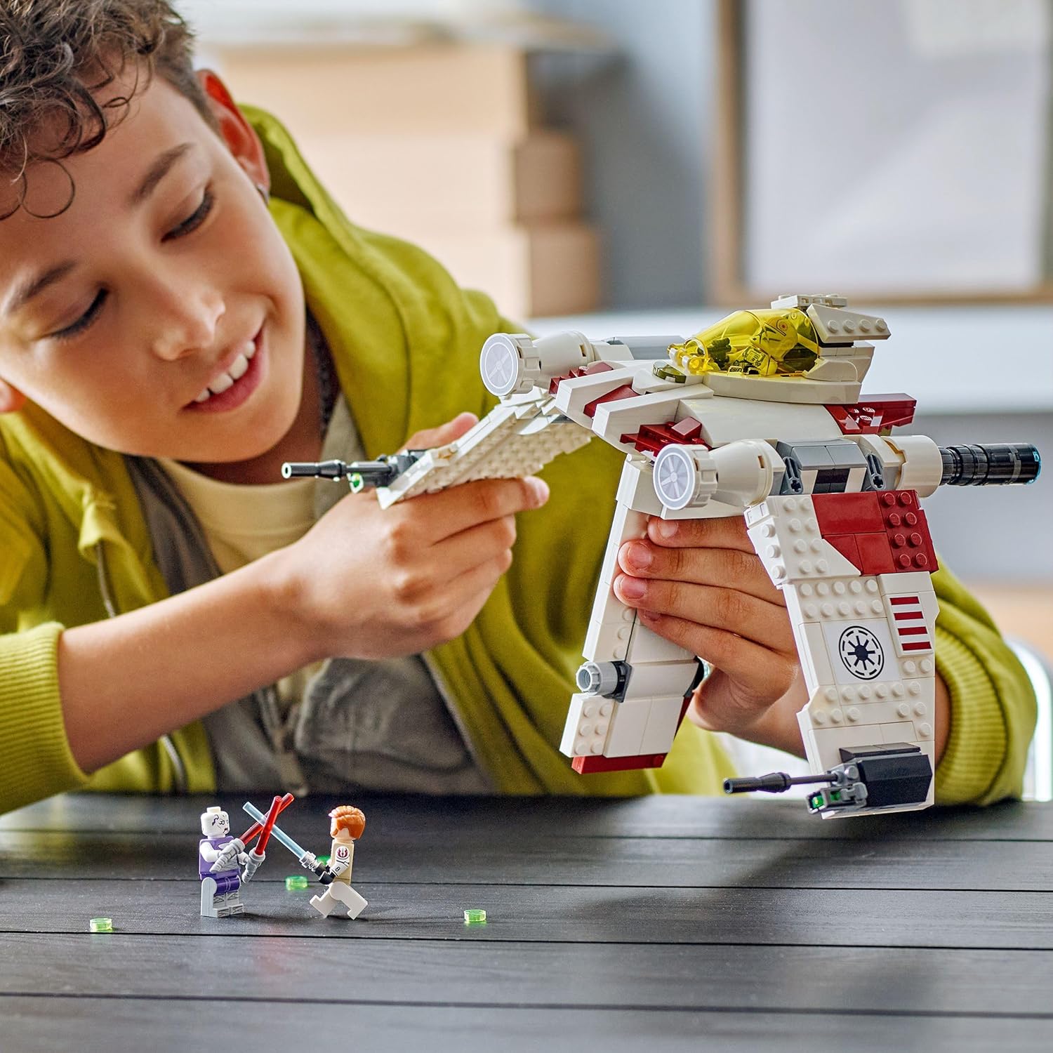 Chasseur V-19 Torrent LEGO Star Wars The Clone Wars avec Obi-Wan Kenobi et Asajj Ventress – Image 8
