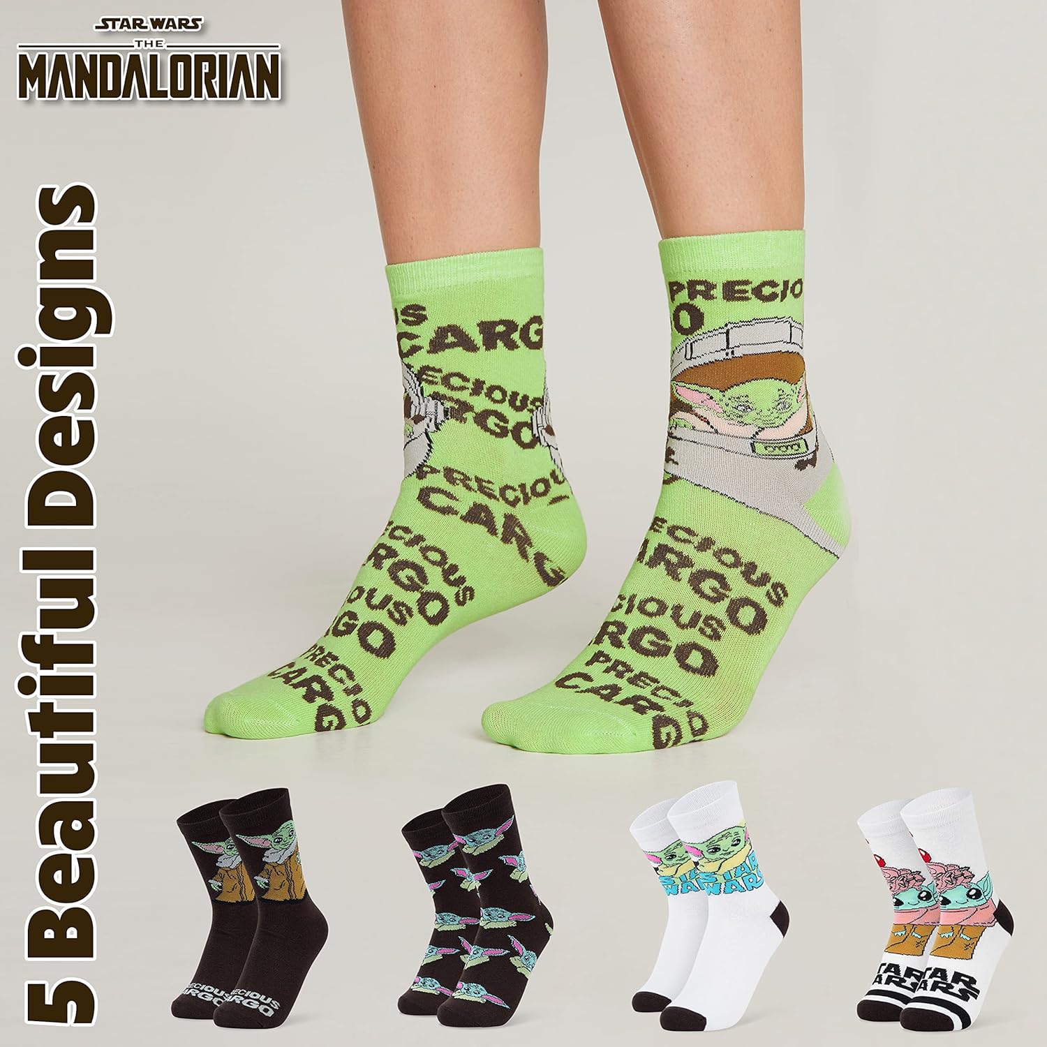 Disney Chaussettes Femme Stitch taille unique, lot de 5 paires – Image 5